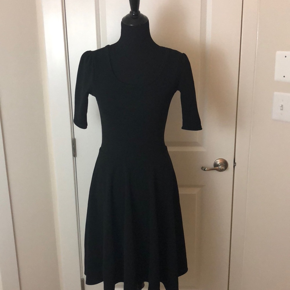 Solid Black LuLaRoe Nicole Dress